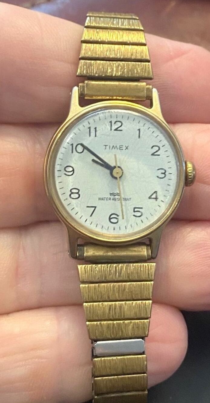 VTG Gold Tone Women's Timex, Water Resistannt, Hand Wound, Parts/Repair